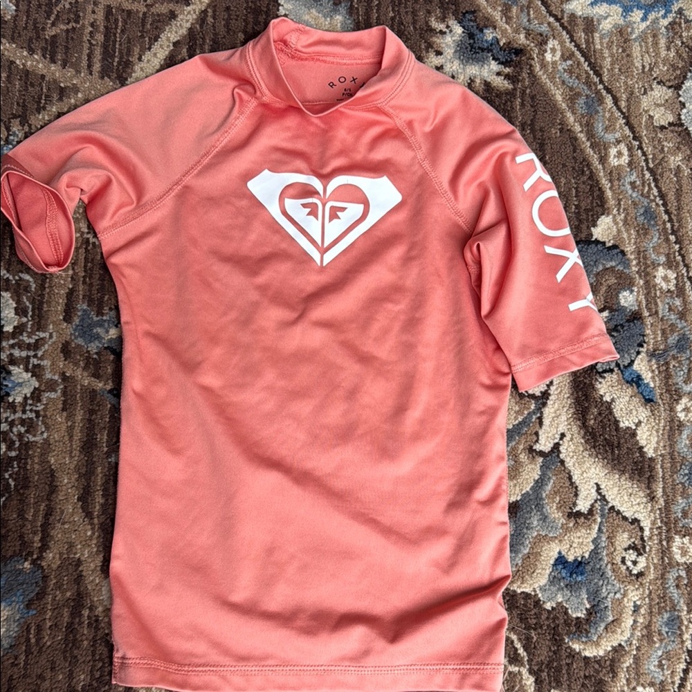 Roxy Pink Rash guard & Swim suit